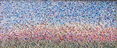 Campo impressionista - Acrilico 70x30