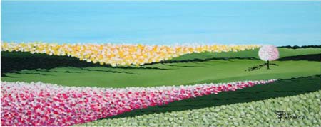 Risveglio della natura - Acrilico 50x20