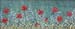 Campo con papaveri e fiori bianchi - Acrilico 50x20